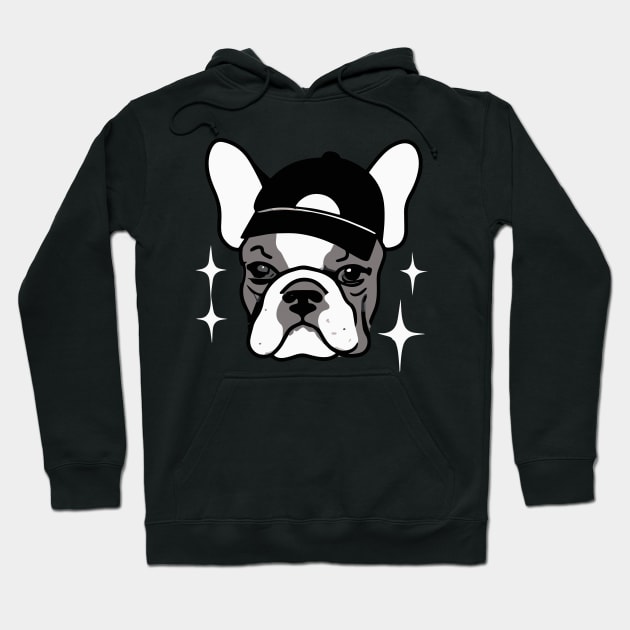 French Bulldog Gangsta Rap Dog Owner Frenchie Funny Dog Hoodie by BetterManufaktur